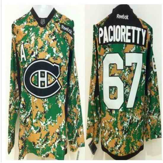 Montreal Canadiens #67 Max Pacioretty Camo Veterans Day Practice Stitched NHL Jersey